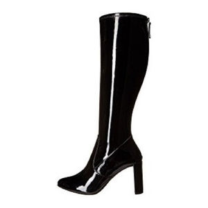 Nine West Kellan Black Patent knee-high Boots Size 6